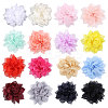 16Pcs 16 Colors Polyester Flower DIY-CA0007-20-1