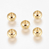 Environment Brass European Beads KK-P120-03G-1