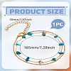 1Pc Stainless Steel & Natural Gemstone Multi-strand Bracelets for Women BJEW-LP0003-28-2