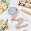 12.5 Yards Polyester Jacquard Flower Ribbon OCOR-FG0002-28B-5