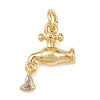 Brass Micro Pave Cubic Zirconia Pendants LS-KK-G544-34G-1