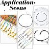 40Pcs 4 Style 304 Stainless Steel Cord Ends STAS-UN0029-93-6