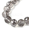 Transparent Electroplate Glass Beads Strands EGLA-N002-34F-F02-3