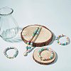 Flat Round Handmade Polymer Clay Beads LS-CLAY-R067-8.0mm-43-5