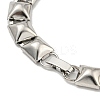Non-Tarnish 304 Stainless Steel Square Link Chain Bracelets BJEW-S153-02P-3