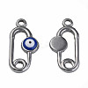 304 Stainless Steel Enamel Pendants STAS-N087-52-03P-1