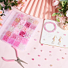 DIY Round Imitation Acrylic Pearl and Glass Beads Jewelry Making Finding Kits DIY-SP0002-78E-3