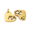 304 Stainless Steel Charms STAS-A117-02A-G-2