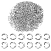 2000Pcs 304 Stainless Steel Open Jump Rings STAS-ME0001-15-1