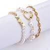 Beaded Bracelets & Link Bracelets & Chain Bracelets Sets BJEW-JB05509-4