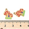 304 Stainless Steel Enamel Pendants STAS-R168-22G-01-3