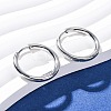 304 Stainless Steel Hoop Earrings EJEW-D331-09P-4