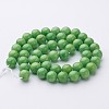 Natural Mashan Jade Round Beads Strands X-G-D263-8mm-XS17-3
