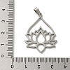 Non-Tarnish 304 Stainless Steel Pendants STAS-O005-07P-3
