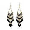 Alloy Enamel Chandelier Earrings FS-WG9EBC6-05-2