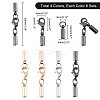 24Pcs 4 Colors Brass Lobster Claw Clasps KK-PH0002-96-5