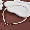 1Pc Brass Clear Cubic Zirconia Letter Pendant Necklaces NJEW-LP0001-32C-3