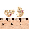 Christmas Brass Micro Pave Cubic Zirconia Pendants KK-L261-15B-G03-3