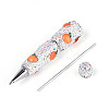 Resin & Polymer Clay Pave Rhinestone Ball-Point Pen AJEW-T013-04J-3