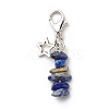 Natural & Synthetic Gemstone Chip Pendant Decorations HJEW-CJ00028-2