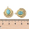 Synthetic Turquoise Pendants STAS-P380-19G-01-3