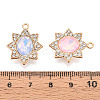 Alloy Glass Pendants X-PALLOY-N176-64KCG-4