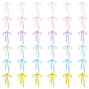 36Pcs 6 Colors Rack Plating Alloy Pendants FIND-HY0004-68-1