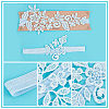 Polyester Lace Elastic Bridal Garters DIY-WH0308-149B-4