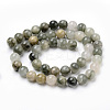 Natural Green Rutilated Quartz Beads Strands G-Q462-61-8mm-3