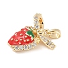 Brass Micro Pave Cubic Zirconia Enamel Pendants KK-M326-05A-G-2