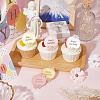 21Pcs 3 Colors Birthday Theme Mirror Effect Acrylic Birthday Cupcake Insert Card Decoration AJEW-SP0001-74-3