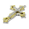 Two Tone Alloy with Rhinestone Pendants PALLOY-M218-13G-2