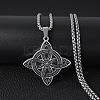 Viking Triskelion Knot 201 Stainless Steel Pendant Necklaces for Men FS-WG900AF-01-1