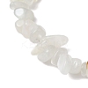 Natural White Moonstone Stretch Bracelets BJEW-JB11147-04-4