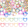 96Pcs 12 Colors Baking Paint Iron Stitch Markers IFIN-HS0001-05-1
