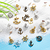 90Pcs 15 Style Tibetan Style Alloy Pendants TIBEP-SC0002-15-4