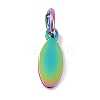 Ion Plating(IP) 304 Stainless Steel Stamping Blank Tag Pendants STAS-I311-20A-RC-1