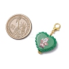 Christmas Printed Opaque Acrylic Pendant Decorations HJEW-JM04476-3