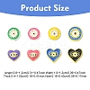 20Pcs 5 Styles Evil Eye Theme Alloy Enamel Beads FIND-YW0008-25-3