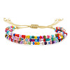 Adjustable Resin Beaded Multi-strand Bracelets for Women FS8749-5