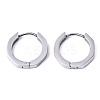 Non-Tarnish 304 Stainless Steel Huggie Hoop Earrings STAS-R115-22P-1