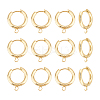 12Pcs 201 Stainless Steel Hoop Earrings STAS-UN0056-85-1