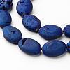 Electroplated Natural Quartz Crystal Beads Strands G-P149-05A-1