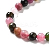 Natural Multicolor Tourmaline Beads Strands G-D467-B02-3