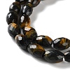 Dyed Natural Tiger Eye Beads Strands G-C135-J04-01-4
