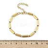 304 Stainless Steel Column Link Chain Bracelets for Women BJEW-F488-05G-5