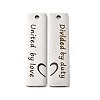 Anti-Tarnish 201 Stainless Steel Pendants STAS-R002-16P-1