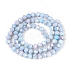 Ombre Effect Dyed Glass Beads Strands X-GLAA-T025-4mm-09H-2