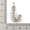 Brass Micro Pave Clear Cubic Zirconia Pendants KK-B099-01P-J-3