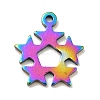 Ion Plating(IP) 201 Stainless Steel Pendants STAS-A066-10M-1